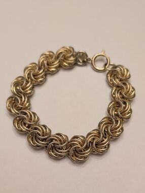 Vintage Chunky Gold Tone Bracelet